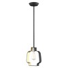 Livex Lighting Meadowbrook 1 - Light Pendant in  Black/Brushed Nickel - 4 of 4