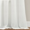 2pk 38"x84" Sheer Weeping Flower Curtain Panels Turquoise/Tangerine - Lush Décor - 4 of 4