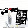 Big Dot of Happiness Party Props Photo Booth Sign - Printed on Sturdy Plastic Material - 10.5 x 13.75 inches - Sign with Stand - 1 Piece - 2 of 4