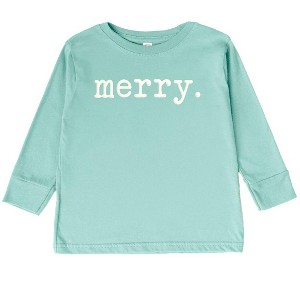 The Juniper Shop Merry Puff Print Toddler Long Sleeve Tee - 1 of 3