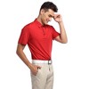 Men's Golf Polo Shirts Short Sleeve Collared T Shirt Casual Quick Dry Wicking Golfing Sports Shirts - 3 of 4