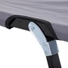 Sevobal Patio Chaise Lounges, Portable Foldable Lounge Chair, Adjustable Angle Multifunctional Patio Lounge Chair, Gray, 76"*49.25"*15.75" - 3 of 4
