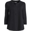 Lands' End Women's 3/4 Sleeve Lightweight Jersey Embellished Top - 3 of 4