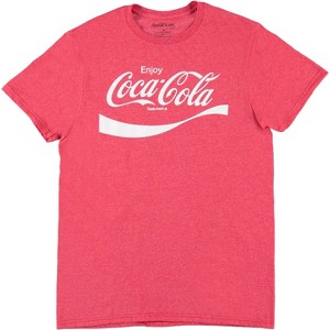Mens Red Coca Cola Shirt - Have a Coke and a Smile Tee - Coke Soda Classic T-Shirt - 1 of 1