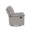 Baby Relax Terrin Swivel Glider Recliner Distressed Faux Leather - 4 of 4