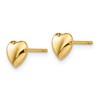 Black Bow Jewelry 6mm Puffed Heart Post Earrings in 14k Yellow Gold - 2 of 4