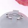 Lanie Wedding Bridal Band Ring Sterling Silver Womens Mens Ginger Lyne Collection - 3 of 4