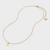 14K Gold Plated Round Initial Pendant Necklace - A New Day™ - 3 of 4