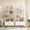 GustoWave Bookshelf with Door, 71.5 Inch Tall Bookcase with Storage Cabinet Shelf, 4-Tier Modern Display Shelf for Bedroom Living Room - 4 of 4