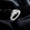 Slickblue Classic Rhodium-Plated Engagement Ring with Cubic Zirconia - 1.6 Carat Jewelry - 2 of 4