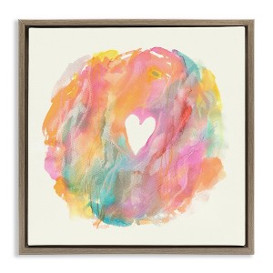 Stupell Industries Abstract Heart Fluid Mixed Pastels, 25" x 25" - 1 of 4
