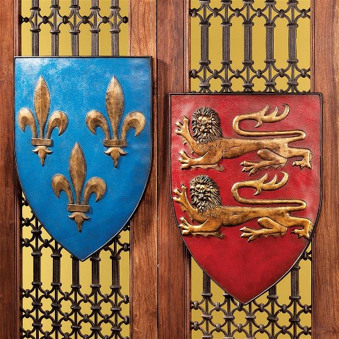 Design Toscano Grand Arms of France Wall Shield Collection- Set of Two - image 1 of 3