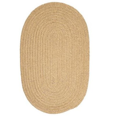 Colonial Mills Softex Check Area Rug - Pale Banana Check 4' round