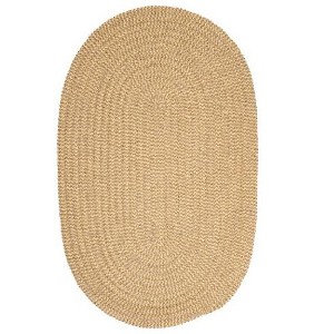 Colonial Mills Softex Check Area Rug - Pale Banana Check 4' round - 1 of 2