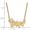 Black Bow Jewelry 14k Yellow Gold Nebraska Cornhuskers NCAA Necklace 18 Inch - 3 of 4