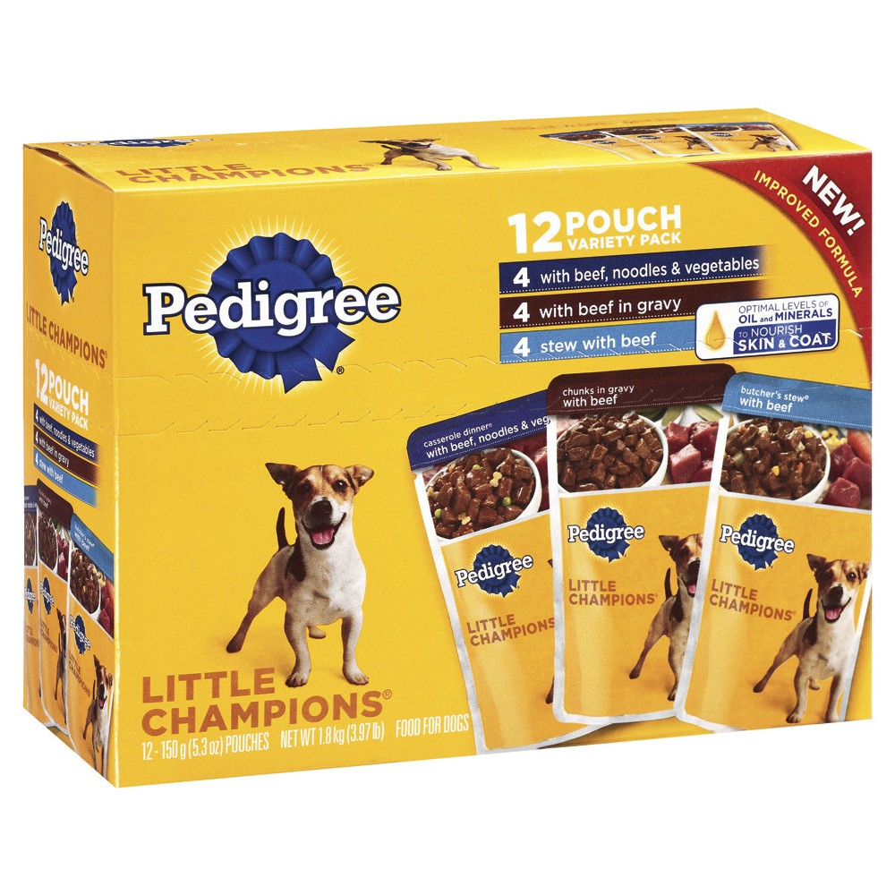 UPC 023100272191 product image for Pedigree Little Champions Casserole Combo 5.3 oz Pouches, 12 pack | upcitemdb.com