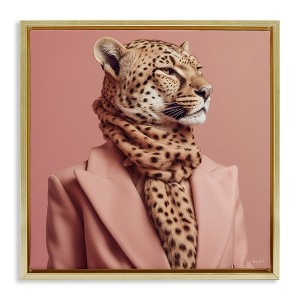 Stupell Industries Fashionable Cheetah Portrait, 18" x 18" - 1 of 4