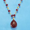 Ross-Simons 10.00 Carat Ruby Station Necklace in 14kt Yellow Gold - 4 of 4