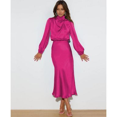 sachin and babi light blue dress Nellie Satin Maxi Dress in Yellow