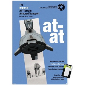 Trends International Star Wars: Moving At Lightspeed - AT-AT Unframed Wall Poster Prints - 1 of 4