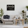 Stupell Industries Family Crazy Loud Love Inspirational Word Black Design Framed Giclee Art - 2 of 4