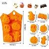 JDICTION 2Pcs Halloween Silicone Cake Molds - Pumpkin/Bat/Skull/Ghost Shapes, for DIY Cookies Soap Candy Gummy Chocolate & Ice Cream Tray - 2 of 4