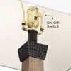 John Timberland Montrose Buchan 29 1/2" Tall Pedestal Farmhouse Rustic End Table Lamps Set of 2 WiFi Smart Socket Brown Wood Finish Living Room - 4 of 4