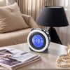 REGALWOVEN Battery Powered Plastic LED Round Alarm Clock 4.3"L x 2.4"W x 4.3"H 1 Pc - 2 of 4