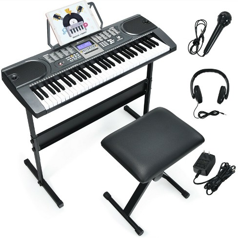 Piano keyboard 2024 with headphones