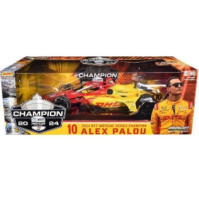 Dallara IndyCar #10 "DHL" Raced Verison Chip Ganassi Racing "NTT IndyCar Series Champion" 1/18 Diecast Model Cars by Greenlight