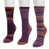 MUK LUKS Women's Hiking Heat Retainer Crew Sock 3 Pack - 2 of 3