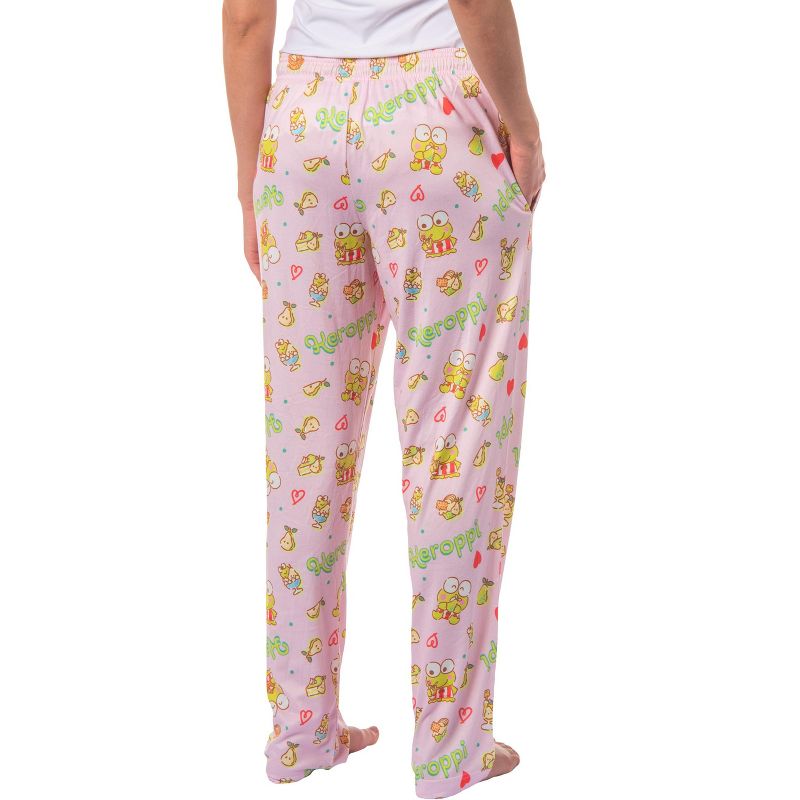 Sanrio Keroppi Women's Pajama Pants Allover Print Adult Lounge Sleep Bottoms, 4 of 6