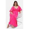 Women's Plus Size Shae V Neck Dress - hot pink | CITY CHIC - 3 of 4