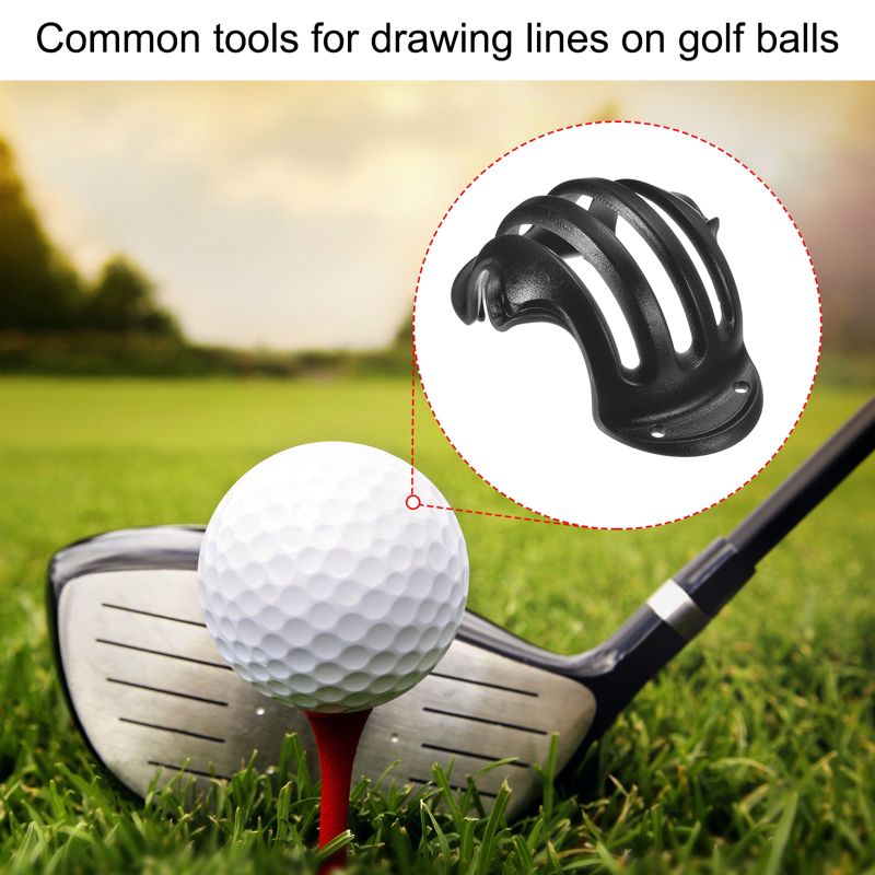 Unique Bargains ABS Plastic Golf Ball Liner 2 Pcs, 5 of 6