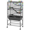 PawHut Hamster Cage, Rolling Rat Cage with Deep Tray, Storage Shelf, Big Exercise Wheel, Hut, Tube System, for Syrian, Gerbil, Mouse - 4 of 4