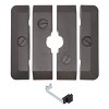 Crestlive Products Umbrella Base 4 pcs 240lbs Heavy Duty Outdoor Patio Umbrella Base with Water and Sand, Cantilever Umbrella Square Base - 3 of 4
