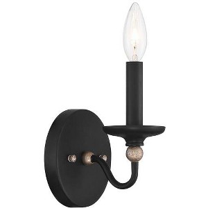 Minka Lavery Rustic Wall Light Sconce Sand Coal Hardwired 5" Fixture Candle for Bedroom Bathroom Vanity Reading Living Room - 1 of 1