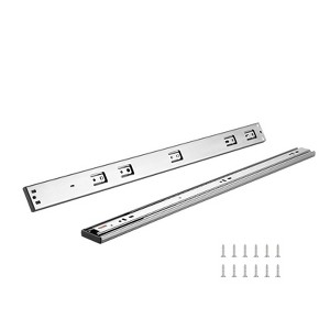 VEVOR 6 Pairs of 24 Inch Drawer Slides Side Mount Rails, Heavy Duty Full Extension Steel Track, 100 Lbs Load Capacity, Silver - 1 of 4