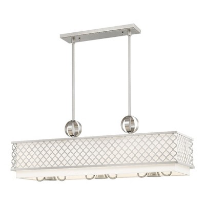 Livex Lighting Arabesque 6 - Light Chandelier in  Brushed Nickel