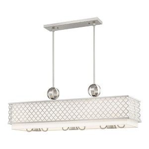 Livex Lighting Arabesque 6 - Light Chandelier in  Brushed Nickel - 1 of 4