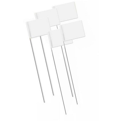 Bon Tool 84-848 Marking Flags 2.5-inch X 3.5-inch X 21-inch White(1000/Pkg)