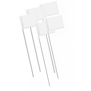 Bon Tool 84-848 Marking Flags 2.5-inch X 3.5-inch X 21-inch White(1000/Pkg) - 1 of 1