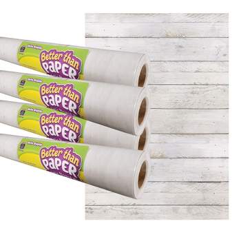 Fadeless Designs Paper Roll, White Shiplap, 48 Inches x 50 Feet