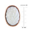 Everly Jewelry | Oval White Stone Ring in bronzetone, vintage charm with timeless shine. - 4 of 4