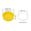 Unique Bargains Regular Mouth Plastic Mason Jar Lids with Silicone Sealing Ring 6 Pcs - 2 of 4