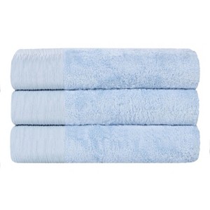 Rayon From Bamboo Cotton Blend Eco-Friendly Hypoallergenic Solid Bathroom Towel Set by Blue Nile Mills - 1 of 4