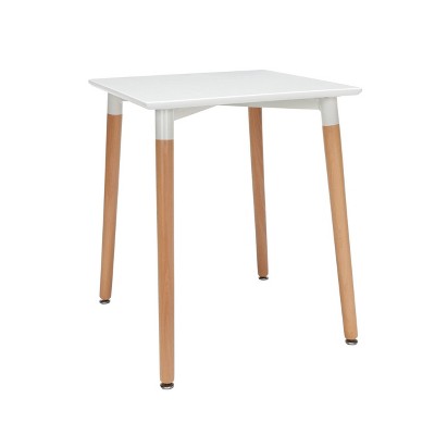 target white dining table