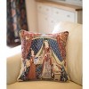 Signare USA Lady and Unicorn Pillowcase/ Cushion Cover 18X18 inch - 2 of 2
