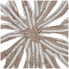 Wood Starburst Handmade Intricately Carved Wall Decor Beige - Olivia & May - image 3 of 4