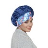 Anna-Kaci Women Silk Bonnet for Sleeping Satin Hair Bonnet with Floral Elastic Band for Hair Protection - 3 of 4
